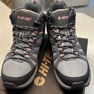Hi-Tec Women's Charcoal and Pink Athletic Shoes